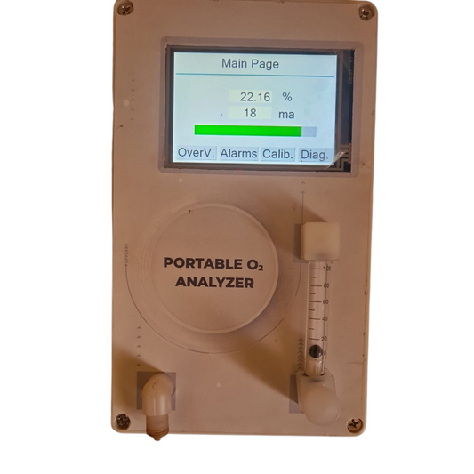 Portable O2 Analyser - Touch Display
